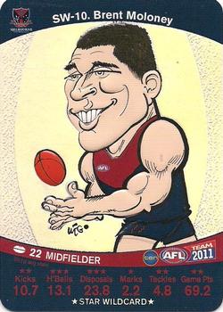 2011 Team Zone AFL Team - Star Wildcards #SW-10 Brent Moloney Front